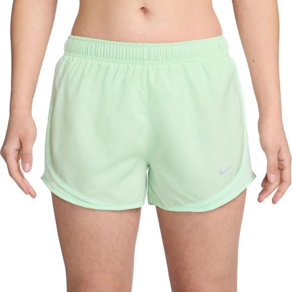 New Nike dri fit woman’s tempo brief lined heather vapor green running shorts - Picture 3 of 12